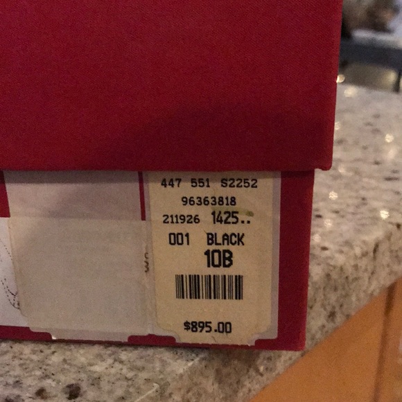 Valentino spikes pumps open toe black leather sz40 - Picture 3 of 8